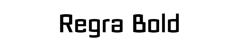 Regra Bold font preview