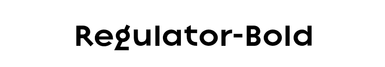 Regulator-Bold font preview