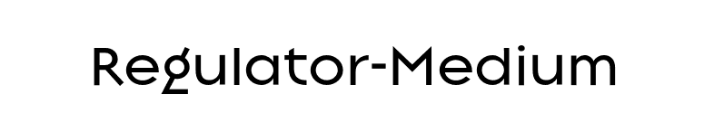 Regulator-Medium font preview