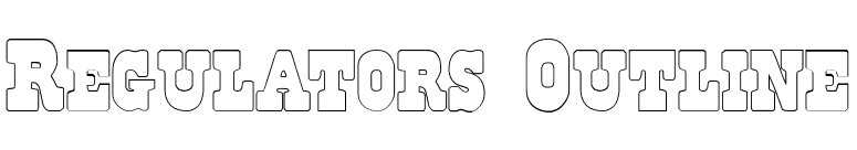 Regulators Outline font preview