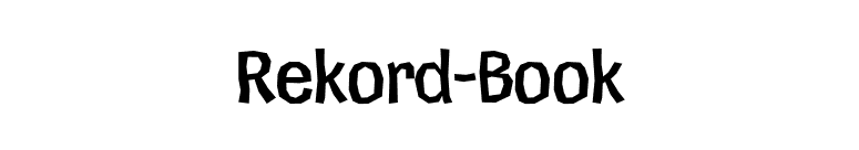 Rekord-Book font preview
