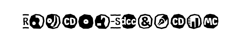 Rekord-Symbols font preview