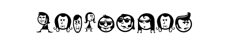 Relatives font preview