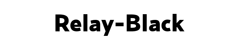 Relay-Black font preview