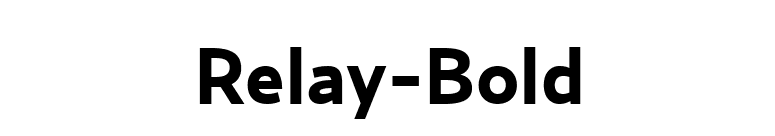 Relay-Bold font preview