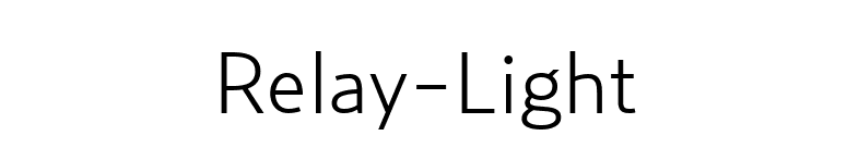 Relay-Light font preview