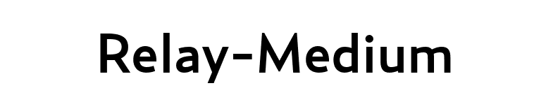 Relay-Medium font preview