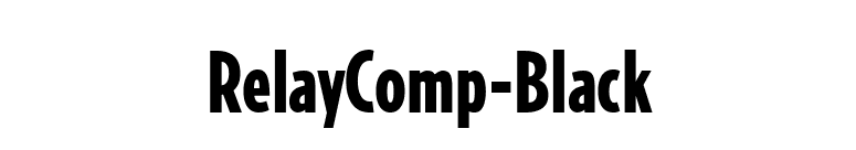 RelayComp-Black font preview