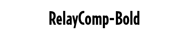 RelayComp-Bold font preview