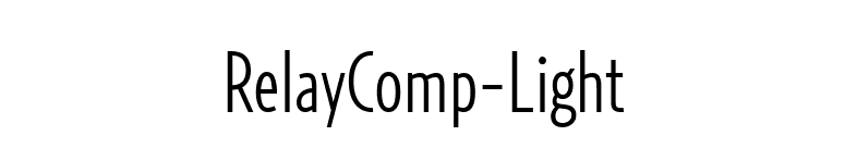 RelayComp-Light font preview