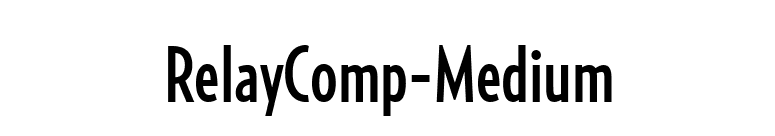 RelayComp-Medium font preview