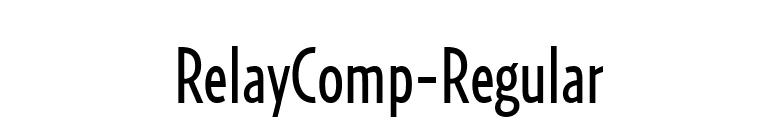 RelayComp-Regular font preview