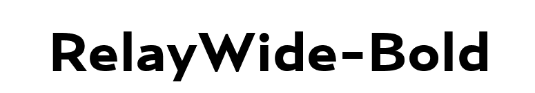 RelayWide-Bold font preview