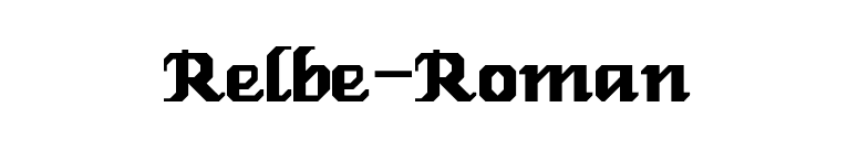 Relbe-Roman font preview