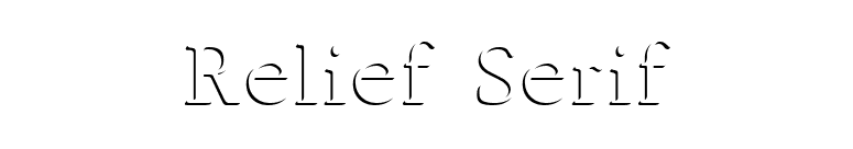Relief Serif font preview