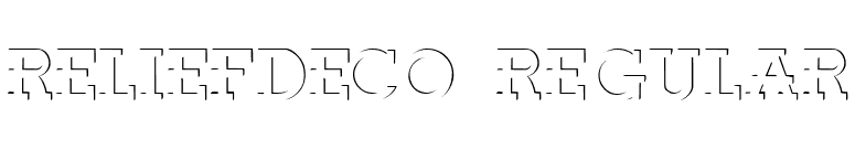 ReliefDeco Regular font preview