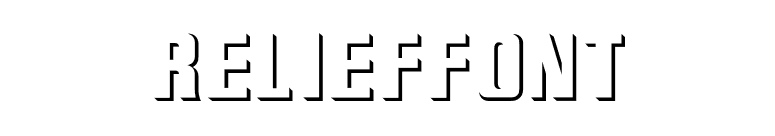 ReliefFont font preview