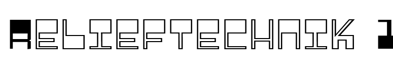 Relieftechnik 1 font preview