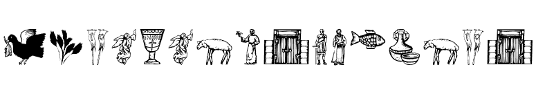 ReligiousSymbols font preview