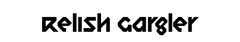 Relish Gargler font preview
