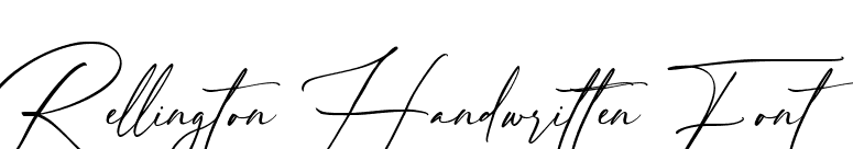 Rellington Handwritten Font font preview