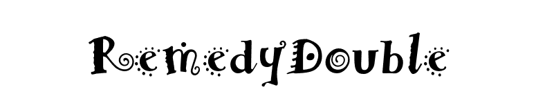 RemedyDouble font preview
