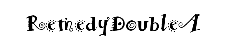 RemedyDoubleA font preview
