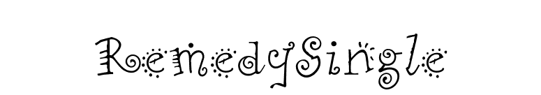 RemedySingle font preview