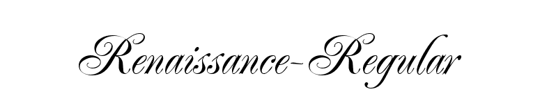 Renaissance-Regular  font preview