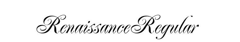 RenaissanceRegular  font preview