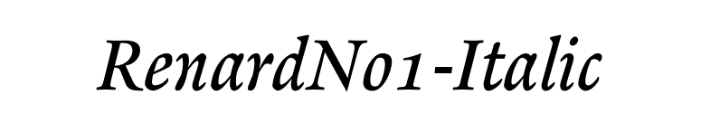 RenardNo1-Italic font preview