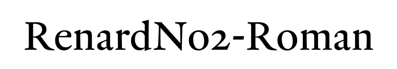 RenardNo2-Roman font preview