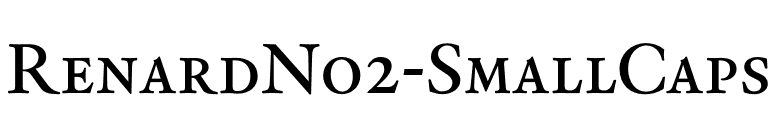 RenardNo2-SmallCaps font preview