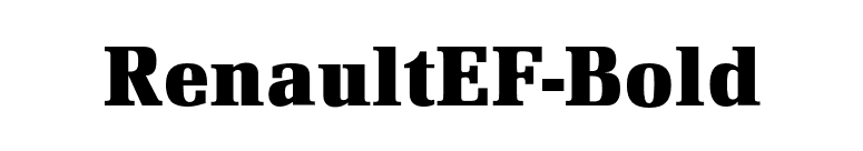 RenaultEF-Bold font preview