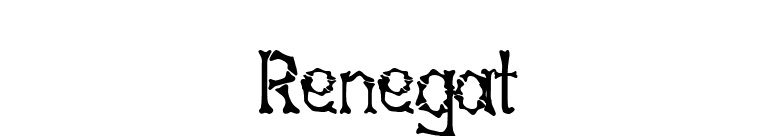 Renegat font preview