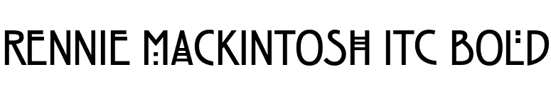 Rennie Mackintosh ITC Bold font preview
