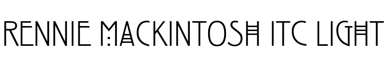 Rennie Mackintosh ITC Light font preview