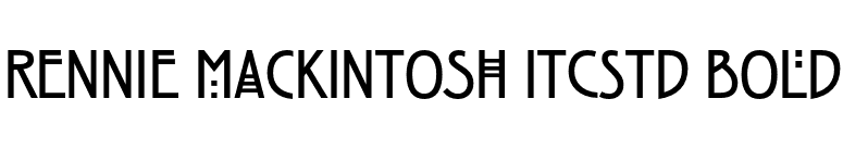Rennie Mackintosh ITCStd Bold font preview