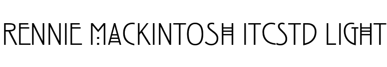 Rennie Mackintosh ITCStd Light font preview