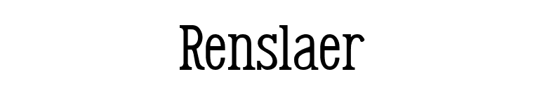 Renslaer font preview