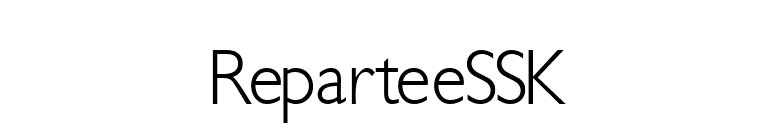 ReparteeSSK font preview