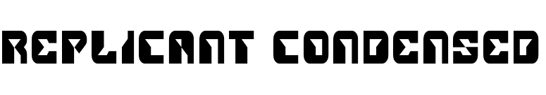 Replicant Condensed font preview