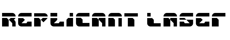 Replicant Laser font preview