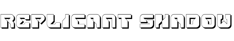 Replicant Shadow font preview