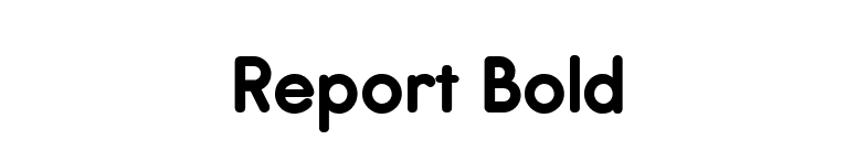 Report Bold font preview