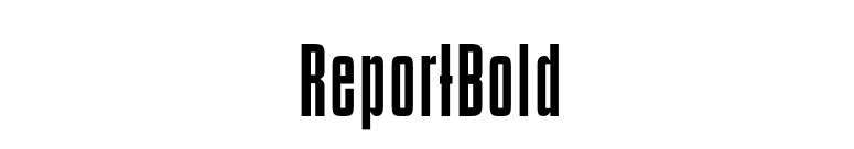 ReportBold font preview