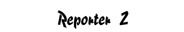 Reporter #2 font preview