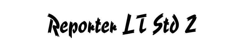 Reporter LT Std 2 font preview