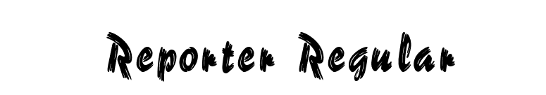 Reporter Regular font preview