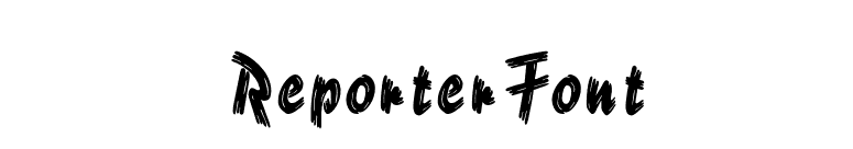 ReporterFont font preview